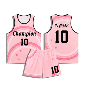 Uniforme de Baloncesto Sublimado Personalizado, Uniforme Infantil Transpirable de Malla de Secado Rápido, Conjunto de Baloncesto para Jóvenes y Hombres de Talla Grande - Product Image 1