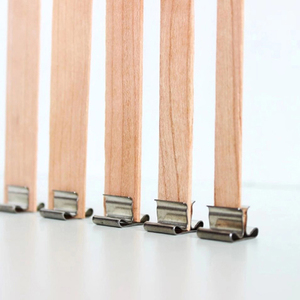 Support en <span class=keywords><strong>fer</strong></span> bougie parfumée mèche en bois sans fumée bougies à mèche en bois bougie à mèche en bois de haute qualité noix de coco - Product Image 2