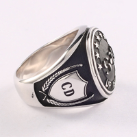 Bague de championnat classique en cuivre personnalisée avec zircon pour hommes – Cadeau idéal pour la remise des diplômes, les mariages, les fiançailles et les fêtes