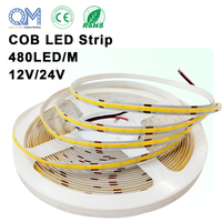 Tira de Luces LED COB Inteligente Tuya, 12V 24V 5M 480LEDs/m, Blanco Cálido, Cinta Flexible para Retroiluminación de TV