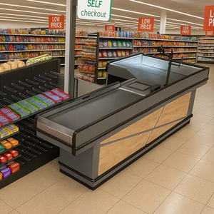 Smart Motorized Checkout <b>Counter</b> with Built-in Front Racks | One-Stop Grocery Retail Equipment for Modern Stores - Product Image 3