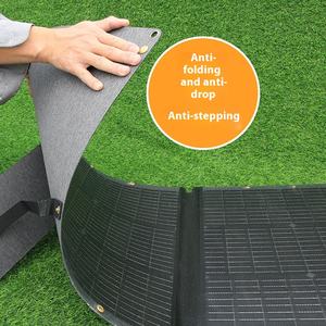 Fuente de Energía Portátil para Exteriores, Panel Solar Plegable de Silicio Monocristalino, Color Negro, Formato de Bolsa, 22% de Eficiencia, GUIKING JZK-G200 - Product Image 4