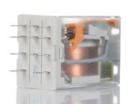 Relais d'interface 1SVR405613R1000 CR-M024DC4, bobine 24V, contacts 4CO (SPDT), montage sur rail DIN, série CRM