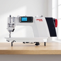 Machine à coudre industrielle programmable à lit plat JUITA JT-F6C, alimentation automatique, coupe-fil, haute vitesse, point noué simple, nouveau moteur