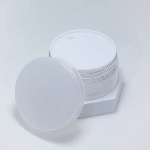 Wholesale 8oz <b>Plastic</b> Cosmetic Cream Scrub <b>Jars</b> 250g White Cap Empty <b>Jars</b> with Lids for Body Scrub - Product Image 4