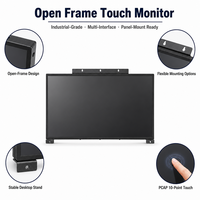 Monitor LCD de Marco Abierto Industrial, Proveedor OEM, Pantalla de 10.1, 15.6, 17.3 y 21.5 Pulgadas para Integración en Equipos