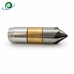 Buse de nettoyage de canalisations rotative compacte de qualité supérieure, corps rond, mini G1/8, 60g, petit débit 20-30 L, 2 jets latéraux et 3 jets arrière pour le nettoyage des égouts - Product Image 4