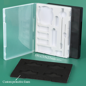 SUNSHING 22mm Sponge Dauber <b>Storage</b> Case Empty Hubless DVD-Style Case <b>Plastic</b> Box for Brochure Ticket Board Game Container - Product Image 1