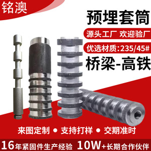 Ming Ao Rebar Straight Thread Sleeve M10 Grade A Level 8.8 For Steel Structure Bridge Construction - Product Image 2