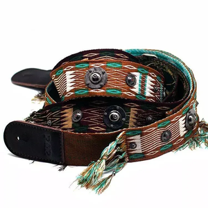 Correas de Guitarra Eléctrica Tejidas en Algodón de Estilo Indio Únicas y Nuevas, Correas de Guitarra Folk con 1.35-1.5m de Largo en Venta - Product Image 1
