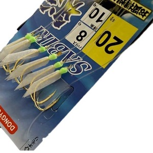 Anzuelo biónico de piel de pez blanco, anzuelo de 6 y 8 puntas para macarela, aparejos de pesca de agua dulce y marina - Product Image 5
