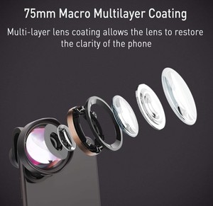 Objectif <span class=keywords><strong>macro</strong></span> sans distorsion PRO 10X 15X 20X pour accessoires de téléphone portable <span class=keywords><strong>iPhone</strong></span> 100MM 75MM 60MM - Product Image 2