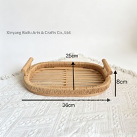 Panier à pain et plateau à fruits en bambou tressé à la main, pour la vente en gros, usage commercial, pour café, salon de thé, aromathérapie, pièce décorative minimaliste