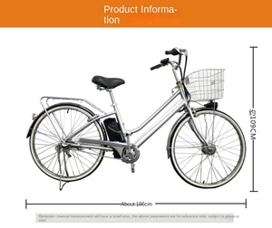 Bicicleta Eléctrica Urbana para <span class=keywords><strong>Mujer</strong></span>, Venta al Por Mayor de Fábrica, 26 Pulgadas, 3 Velocidades, con Pantalla LCD - Product Image 6