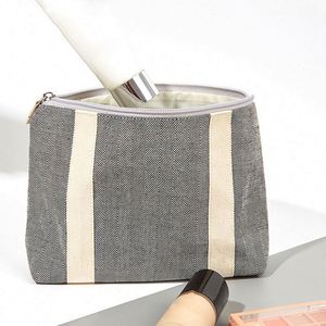Bolsa de Cosméticos de Gran Capacidad Estilo Japonés, Bolsa de Maquillaje de Lona Ecológica para Uso Diario, Bolsa de Viaje con Cierre - Product Image 6