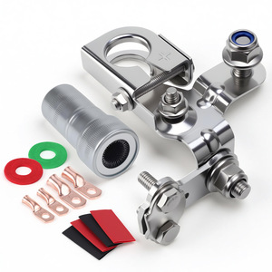 Ford Battery Clamp Kit 926-882 Brass Chrome Plated Screw <b>Terminals</b> For F-150 2011-2017 - Product Image 2