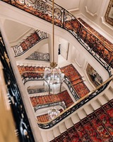 Guangdong Foshan Villa de luxe Maison Escalier en colimaçon Conception Escalier Mable personnalisé