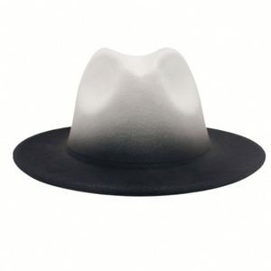 Sombreros Panamá de Moda al por Mayor para Hombre y Mujer, Sombreros Fedora Unisex con Borde Ancho, Personalizados con Impresión Degradada Ombre, para Fiestas y Festivales - Product Image 3