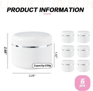 Pots d'emballage cosmétiques roses de luxe personnalisés avec logo, 10g 30g, base PET vide avec couvercles en plastique et boîte pour lotion - Product Image 2