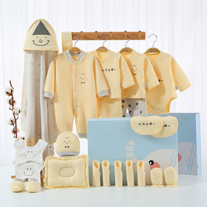 Caja de Regalo Personalizada para Recién Nacidos, Conjuntos de Ropa de Algodón Puro, Casual, 18 Piezas, 21 Piezas, 23 Piezas, Conjunto de Ropa para Bebé Recién Nacido en Azul - Product Image 3