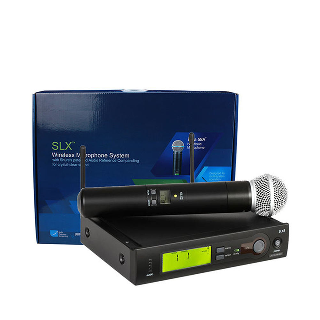 SLX4 BETA 58a SLX24 SLX4 SM 58 Wireless Saxophone Karaoke Microphone Live Microphone Lavalier Wireless UHF Microphone Mic System