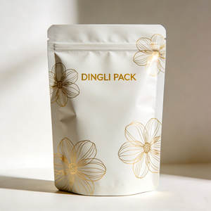 Bolsa de Embalaje de Plástico con Cierre Zip, Personalizada en Dorado, Reutilizable, Tipo Doypack, de Aluminio y Mylar, para Cosméticos y Champú - Product Image 2