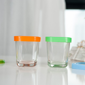 Barattoli in <span class=keywords><strong>Vetro</strong></span> Quadrati per Bambini all'Ingrosso, Ideali per Yogurt e Budini - Product Image 2