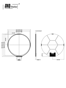 8 Inch Round Display 1080*1080 Resolution MIPI Interface With 300 Nits 40 Pins for <b>Mirrors</b> Displays Lcd for <b>Smart</b> Home Displays - Product Image 2