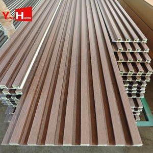 Décoration murale 3D en lattes, panneau mural en WPC à grain de <span class=keywords><strong>bois</strong></span>, panneau à lamelles en PVC, panneaux muraux <span class=keywords><strong>pour</strong></span> la décoration intérieure - Product Image 3
