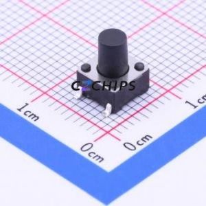 KAN0642-0801C1-L42 Tactile Switch SMD-4P,6x6mm Switch Single Pole Single Throw Round Button Vertical Mount 6mm - Product Image 1