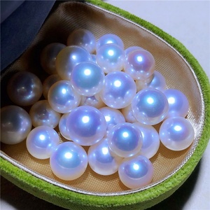 Taidian zhuki — perles naturelles 3A en eau douce, perles rondes de 5 à 15mm, blanches/roses/violettes, à grande taille, lisses et sans formes - Product Image 1