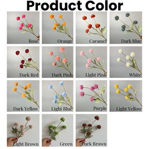 Nuevo Diseño de Diente de León Artificial de 53 cm de Largo con 5 Cabezas, Flores de Diente de León de Tela de Seda Artificial para Decoración de Centros de Mesa de Boda - Product Image 3
