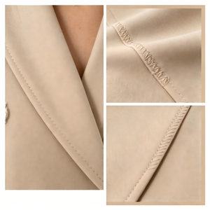 Ensemble <span class=keywords><strong>tailleur</strong></span> élégant 2 pièces en velours anti-boulochage pour <span class=keywords><strong>femme</strong></span>, uniforme professionnel de bureau, avec boutons, sur mesure OEM/ODM - Product Image 2