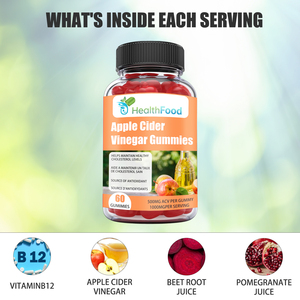 Supplement Manufacturer Powerful Antioxidant Skin <b>Care</b> Gummies Apple Cider Vinegar Gummies Food Supplement Body Weight Loss - Product Image 3