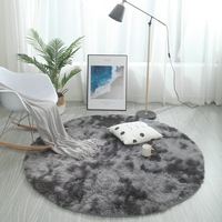 Nordique rond cheveux longs cravate teinture tapis salon Table basse Table ronde repose-pieds chambre tapis en peluche