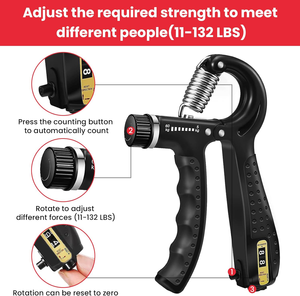 RS 5 Paquetes de ejercitador de extensión de mano, pelota <span class=keywords><strong>para</strong></span> aliviar el estrés y anillo de entrenamiento de antebrazo, <span class=keywords><strong>Kit</strong></span> fortalecedor de agarre de mano <span class=keywords><strong>para</strong></span> construcción muscular - Product Image 4