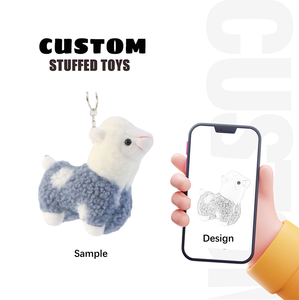 Portachiavi in Peluche Personalizzato di Alta Qualità, Ecologico, Super Morbido in Cotone PP, con Design di <span class=keywords><strong>Animali</strong></span> Cartoon e Logo Personalizzato - Product Image 1