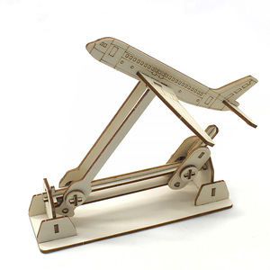 Wooden Airplane <b>Model</b> <b>Kit</b> Manual Assembly Science Education Toy For Kids Age 7 9 Years - Product Image 3