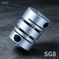 Accouplement à disque flexible en aluminium Nobengr, alésage 16-105 mm, 2000 tr/min, couple 0,8-200 N.m, montage facile, garantie universelle