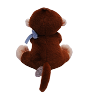Vente en gros de peluches élégantes en forme de singe, jouet mignon en peluche de singe avec nœud, jouet en peluche personnalisé pour enfants, usine de jouets en peluche en Chine