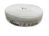 Tuyau d'irrigation agricole en PVC avec gaine en polyester, tuyau d'incendie pour hydrant, 2 pouces, 20 m, 8 bars