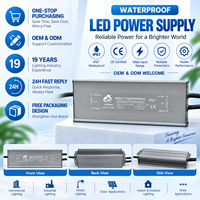 Alimentation LED étanche 12V 200W IP67, transformateur à tension constante CE RoHS pour bandes LED extérieures et enseignes