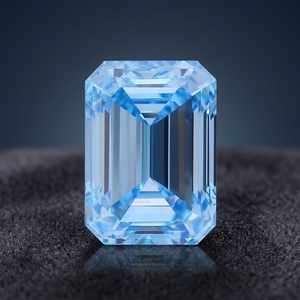 Diamante Azul Esmeralda de Corte Esmeralda, Cultivado en Laboratorio, Gema Suelta con Certificado IGI, 6.06 Quilates, para Joyería - Product Image 3