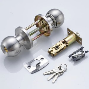 Silindirik Topuz Kilidi Yuvarlak Kilit Paslanmaz Çelik Yuvarlak Topuz İç Kapılar için Kapı Kolları Oturma Odaları Mutfaklar ve Dolaplar - Product Image 3