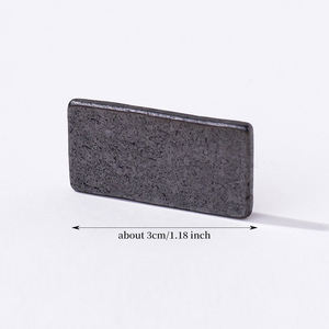 <span class=keywords><strong>Lastra</strong></span> di Shungite Naturale Lucidata all'Ingrosso, Utilizzata Come Supporto per Telefono, Decorazione in Cristallo Grezzo, Oggetto Geometrico Anti-radiazioni per Regalo - Product Image 4