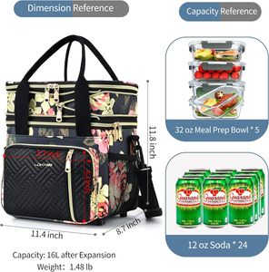 Échantillon gratuit Nouveau sac Oxford grande capacité Sac portable d'extérieur Sac isotherme Sac à déjeuner scolaire - Product Image 5