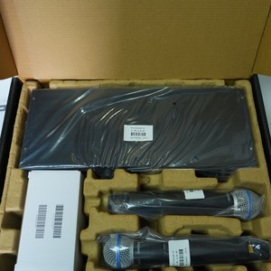 SLXD4D Microphone <span class=keywords><strong>sans</strong></span> <span class=keywords><strong>fil</strong></span> dynamique de haute qualité, 2 canaux, véritable diversité UHF, omnidirectionnel, léger, portable, en métal, à main - Product Image 3