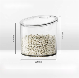 Contenedor redondo de plástico ECOBOX, contenedores de almacenamiento de alimentos a granel herméticos para supermercado - Product Image 5