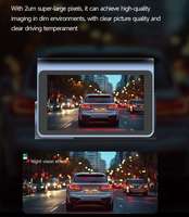 Caméra embarquée 4K avec ADAS et BSD, double objectif, écran tactile, Wi-Fi, surveillance de stationnement 24h/24, GPS en option, enregistreur de conduite intelligent