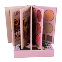 Nouvelle palette de maquillage pliable portable à 5 couches de style livre ombre à paupières durable